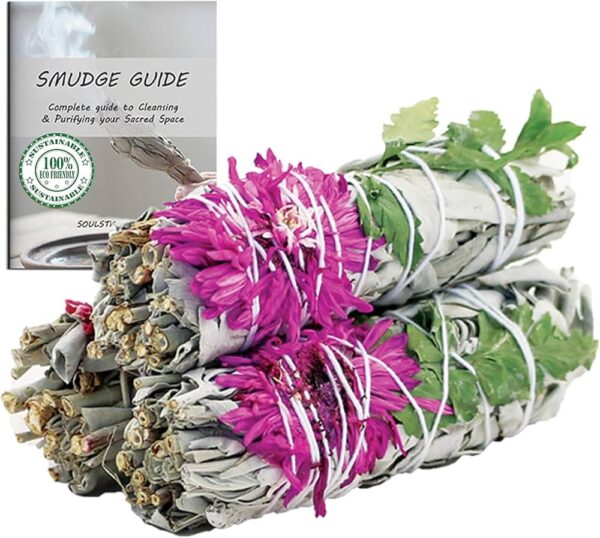 Dahlia-white-Sage-smudge-stick-10_cm