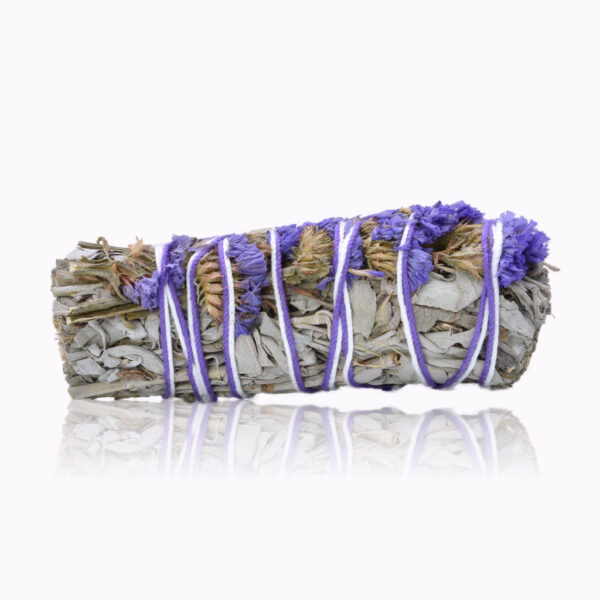 purple-white-Sage-smudge-stick-10-cm