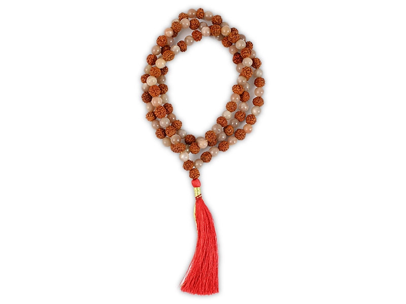 Mala-peach-moonstone-rudraksha-A.A-quality-in-mala-pouch