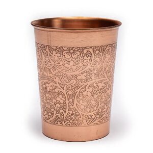 Copper-cup-floral-design