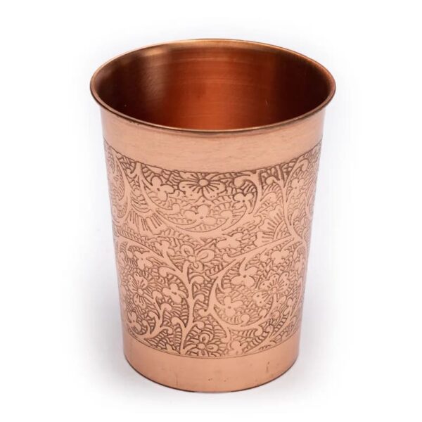 Copper-cup-floral-design