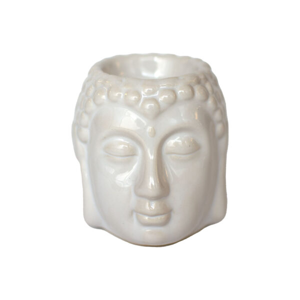 Buddha-Oil-Burner-White-ceramic-niyamas-yoga