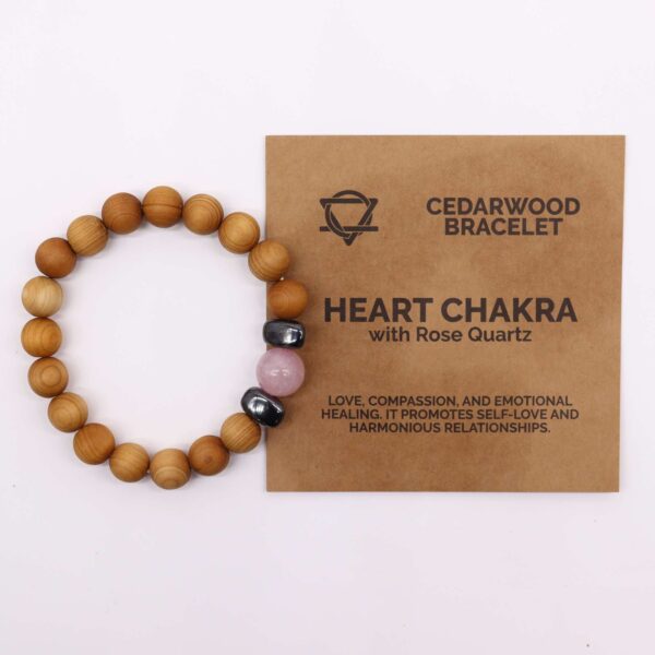 Cedarwood-Heart-Chakra-Bangle-with-Rose-Quartz