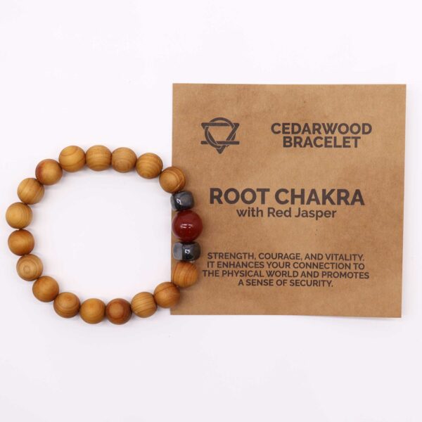 Cedarwood-Root-Chakra-Bangle-with-Red-Jasper