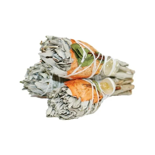 Cleansing Energy Sage Torch ( citrine) 10cms