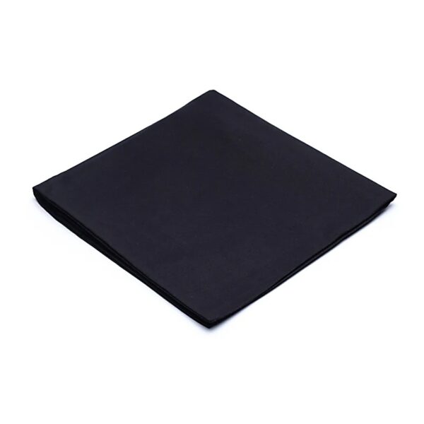 Meditation mat cover black organic cotton (GOTS)