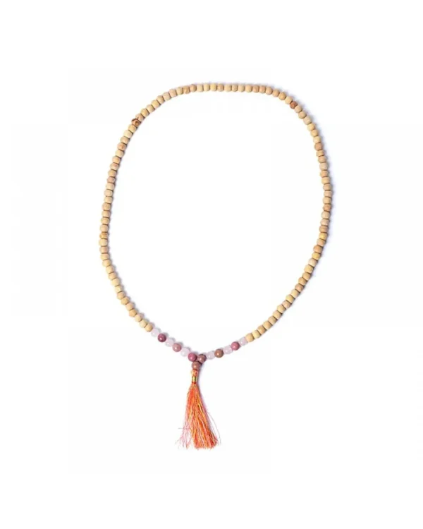 tulsi-mala-with-thulite-rose-quartz-aa-quality-in-pouch