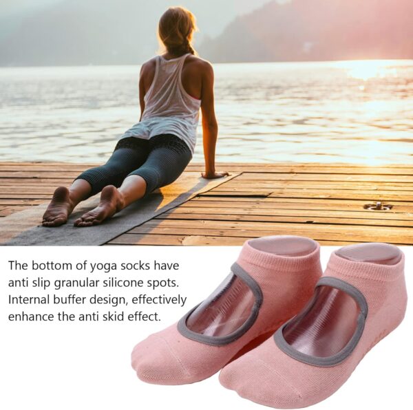 Yoga-anti-slip-socks-niyamas-yoga-pink