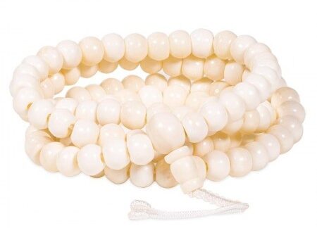 Mala bone natural 108 beads