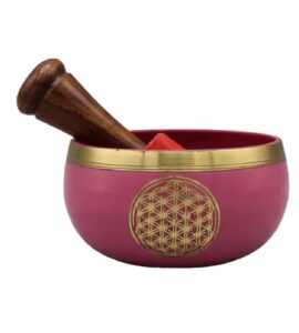 TIBETAN-Singing-bowl-pink-Flower_Of_Life-9cm