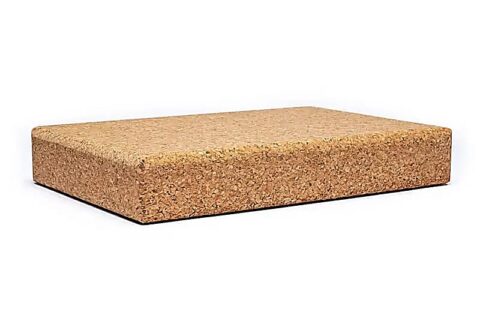 Επίπεδο Τουβλάκι Γιόγκα από Φυσικό Φελλό Yoga Block Cork Flat Shoulderstand (30,5x20,5x5cm)