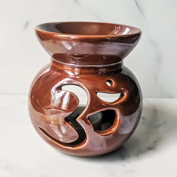 Ceramic-Aromaburner-with-Om-9_cm-brown