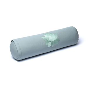 Yoga-Bolster-round-lotus-sage-green-organic-cotton-60-cm_niyamas-yoga