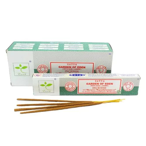 Earth Satya Incense Sticks Garden of Eden με Φασκόμηλο & Γιασεμί