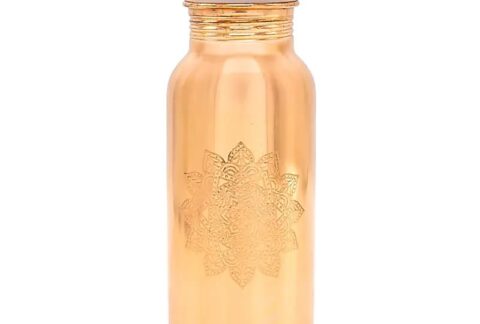 Copper-bottle-mandala-etched