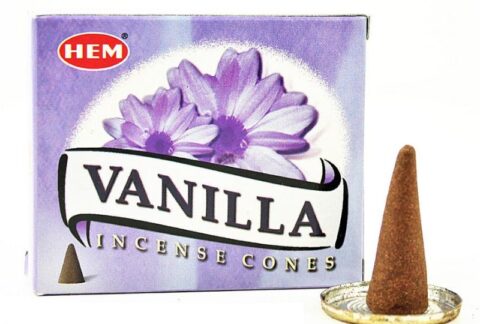 Αρωματικοί-Κώνοι-Βανίλια-Hem-Vanilla-Cones-10τμχ