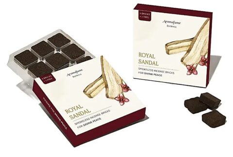 Aromafume-incense-bricks-Royal-Sandal-10-pcs-smokeless