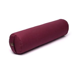 Yoga-Bolster-round-niyamas-yoga-light-aubergine-organic-cotton