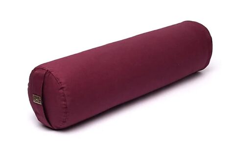 Yoga-Bolster-round-niyamas-yoga-light-aubergine-organic-cotton