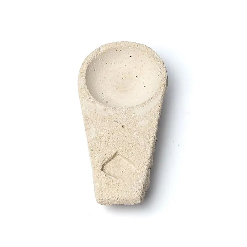 Sagrada-Madre-cement-incense-burner-pastel-yellow