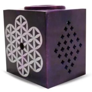 Flower-of-life-spiritual-purple-violet-soapstone-aromaburner-12_cm