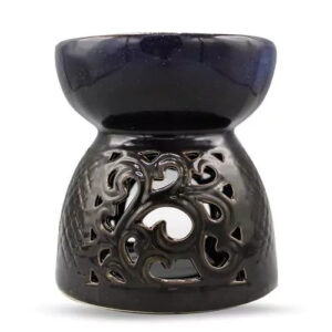 Blue-And-Black-Ceramic-Aromaburner-17Cm
