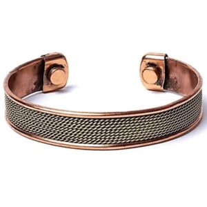 Bracelet-copper-magnetic-rope-motif-2-magnets