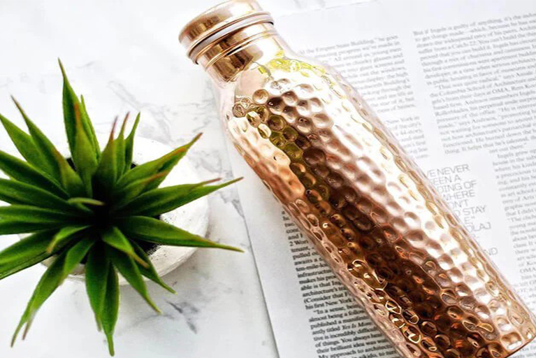 pure-copper-bottle-hammered