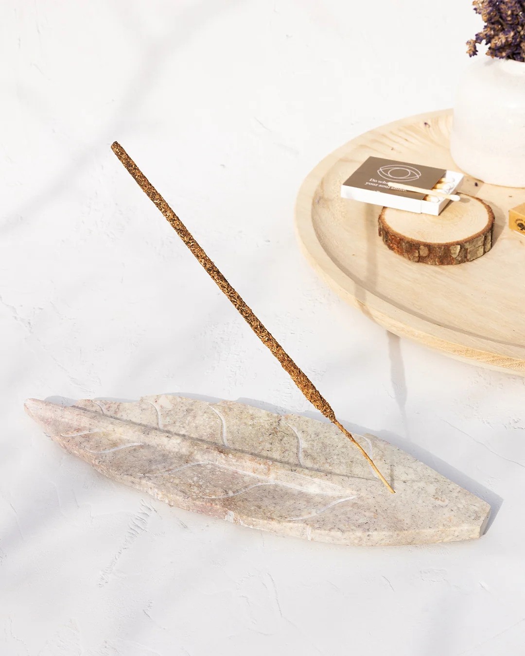leaf-shape-soapstone-incense-burner-natural-25cm