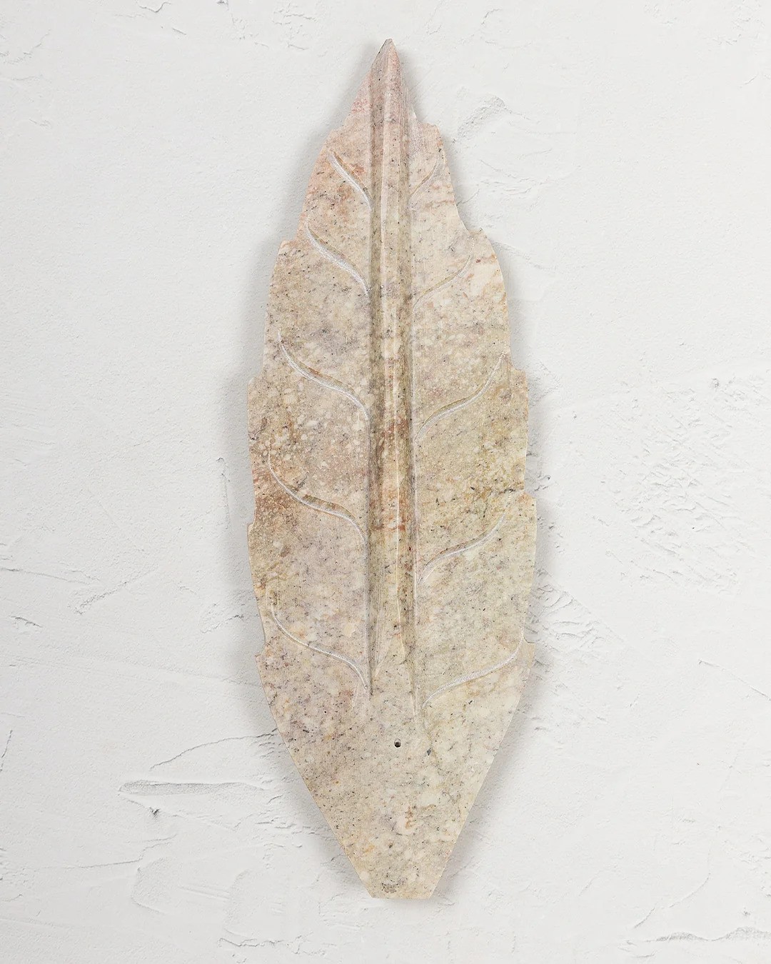 leaf-soapstone-incense-burner-natural-25-cm