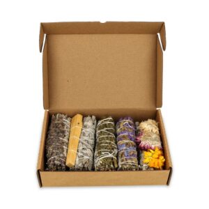 White-sage-assorted-herbal-smudge-set-of-5pcs