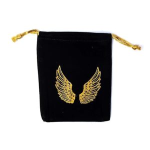 Velvet-pouch-black-gold-angel-wings